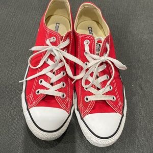 Women’s Converse red sneakers